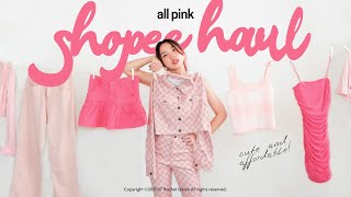 PINK SHOPEE HAUL (v affordable and trendy) 20+ items 🌷✨