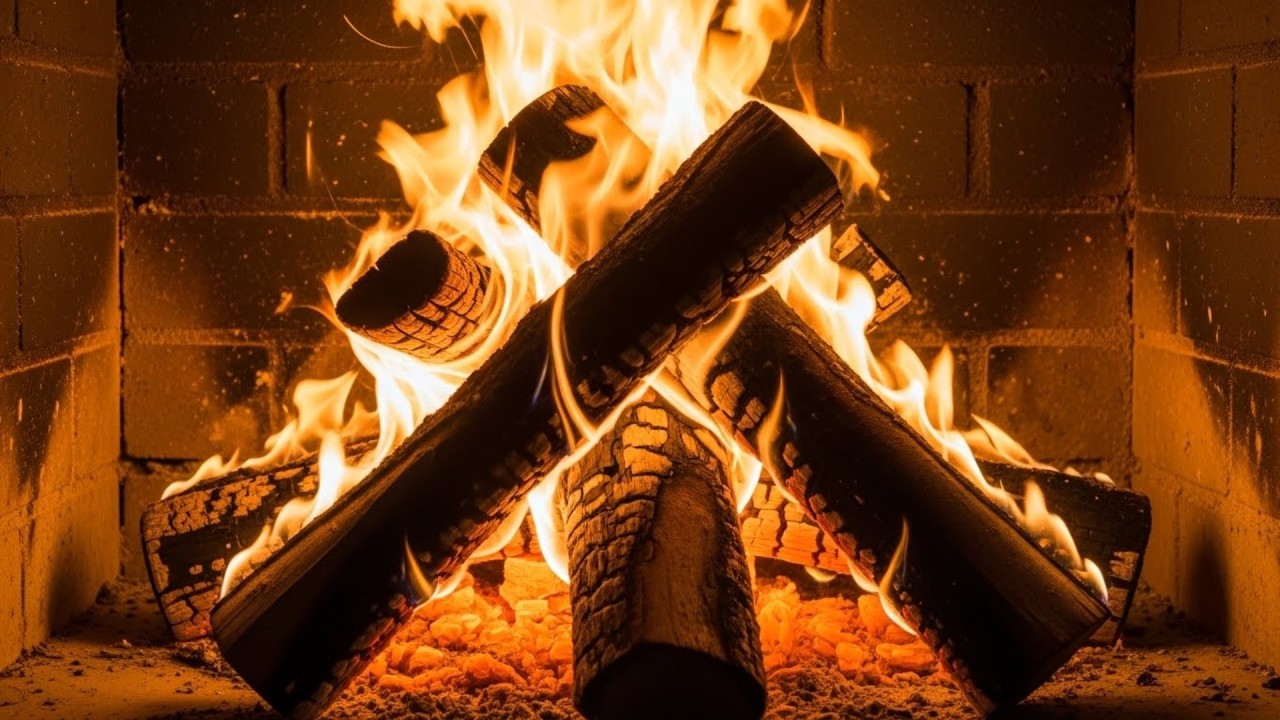 Relaxing Fireplace Ambience for Peaceful Sleep, Study and Quiet Evenings at Home