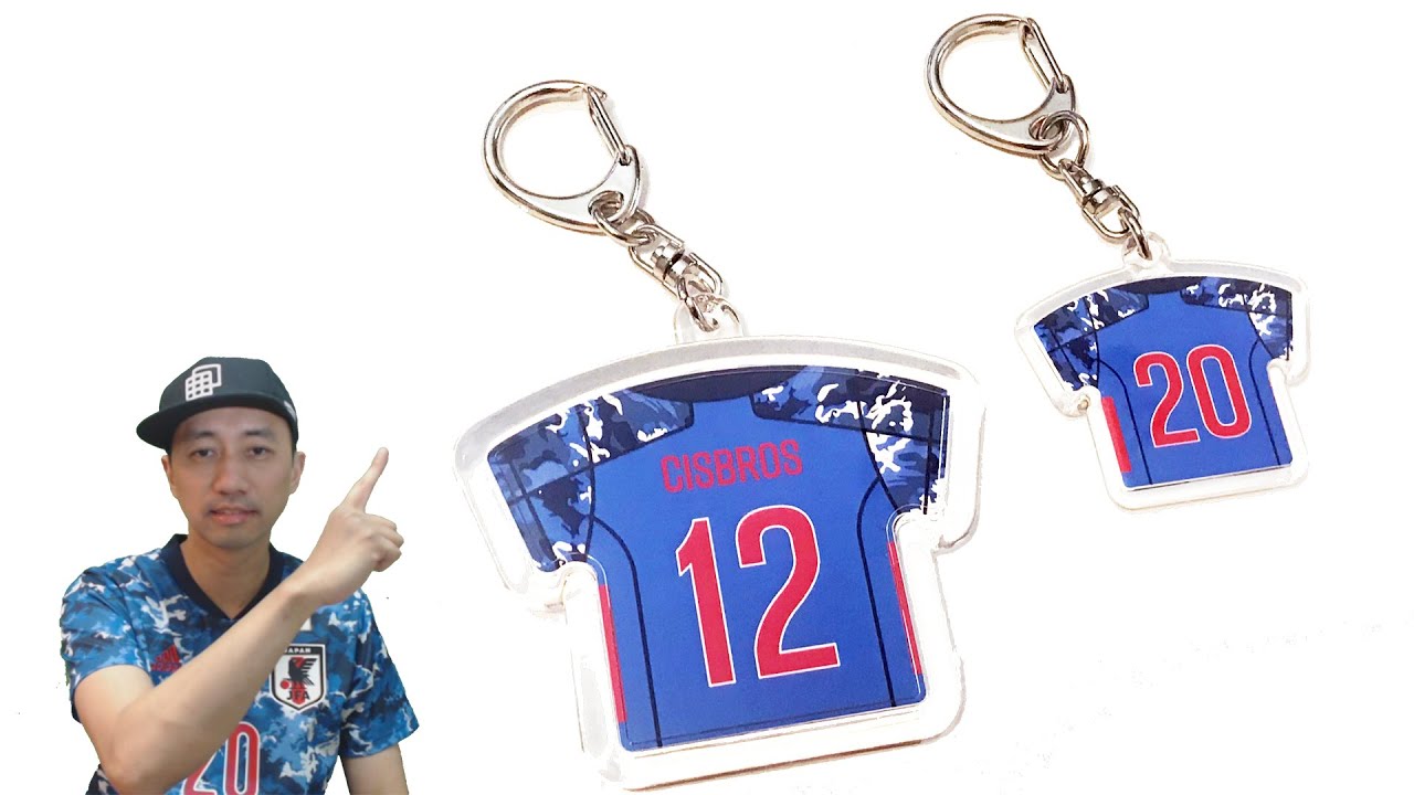 ユニフォーム型ストラップ Assembling the JFA Japan Samurai Blue Uniform Key Holders JFA