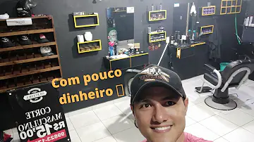 Como decorar uma barbearia gastando pouco?