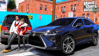 картинка: ОТЕЦ И СЫН В GTA 5 - КУПИЛ СЫНУ LEXUS RX450! ШКОЛЬНИК НА ЛЕКСУСЕ НАВЕЛ СУЕТУ В ГОРОДЕ! 🌊ВОТЕР