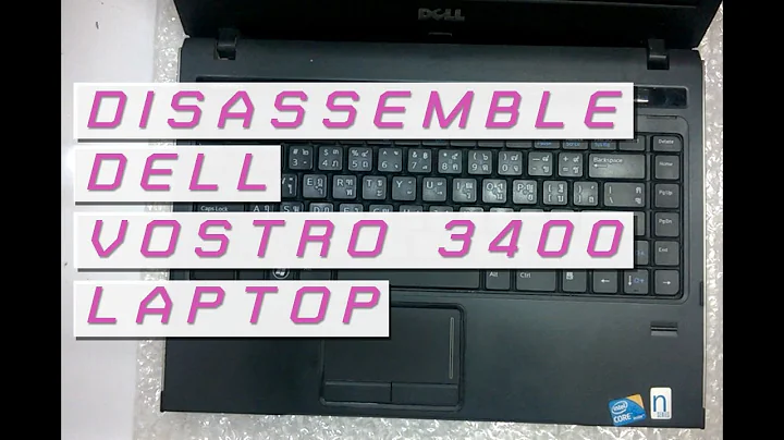 How to take apart/disassemble Dell Vostro 3400 laptop
