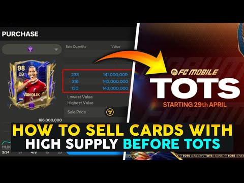SELL CARDS 🤑 WITH HIGH SUPPLY BEFORE TOTS | SAVE LOTS OF COINS 💰 FOR TOTS | DON&#39;T DO THIS MISTAKE ❌