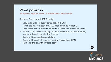 Ritchie Vink - Polars; DataFrames in the multi-core era | PyData NYC 2023