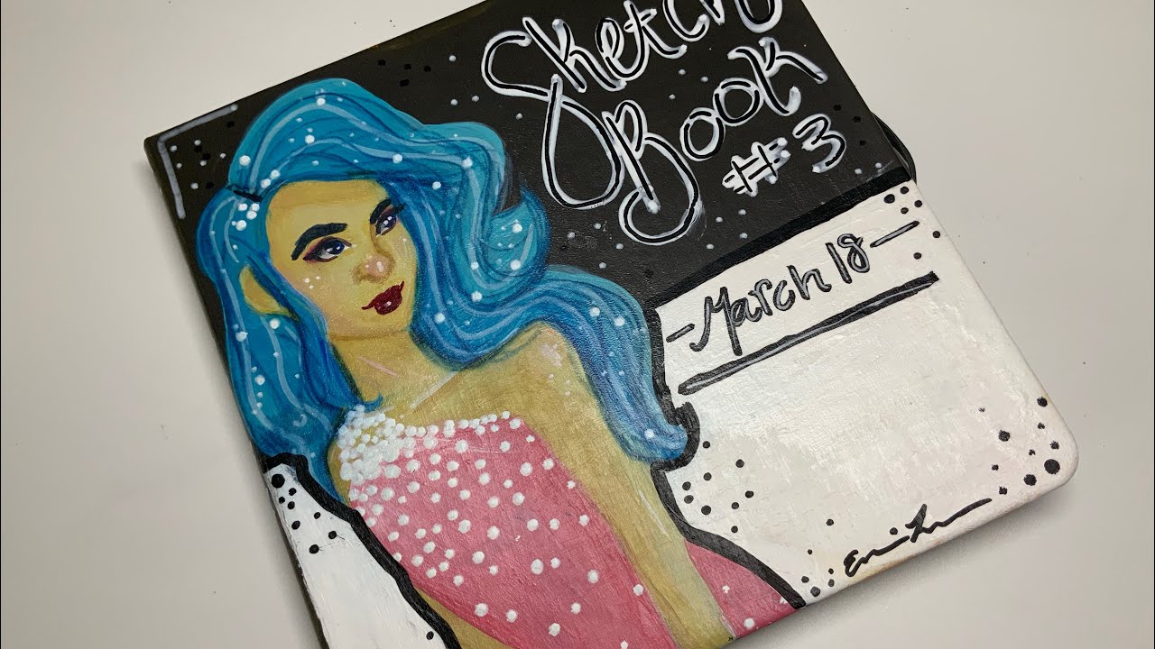 Painting on the Cover of My ILLO Sketchbook!!!💙 