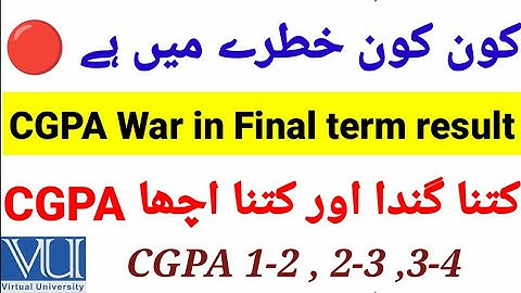 Important Video | CGPA bad 👎 or CGPA good kitna ha VU final term result main? #vu