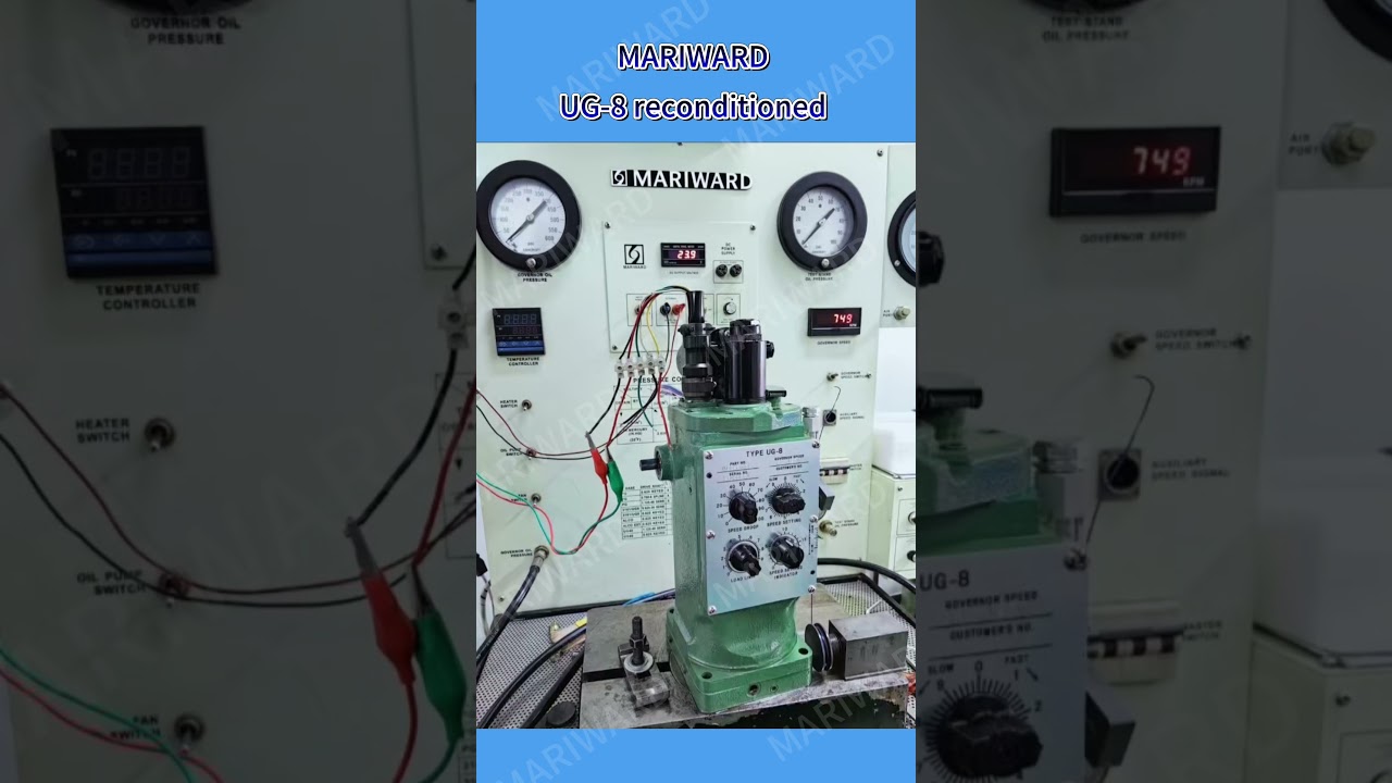 UG-8 reconditioned on the HMM50-A economic governor test bench!  