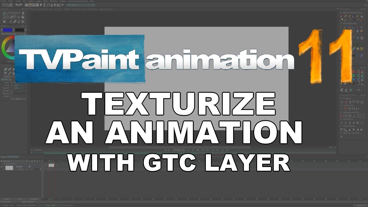 Use "Texturizer" in CTG layers (TVPaint Animation 11 tutorial) YouTube