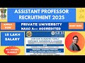📘"15 LAKH SALARY ASSISTANT PROFESSOR VACANCY IN PRIVATE UNIVERSITY🔴 |APPLY NOW #jobs #latestjobs