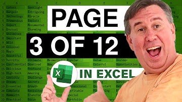 Excel - Page Numbers Across Sheets in Excel: How to Use Group Mode - Episode 354