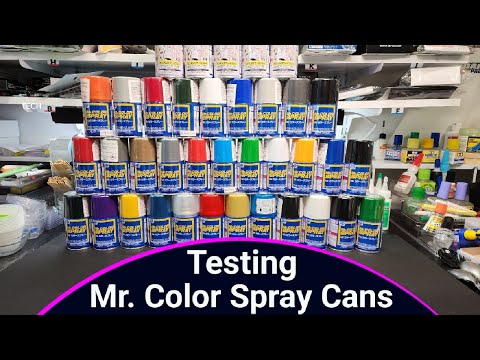 Testing Mr. Color Spray Can Paints