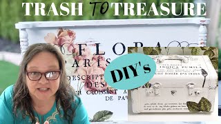 TRASH TO TREASURE | UP-CYCLE PROJECTS | DIY HOME DECOR | THRIFT HAUL | THRIFT TO CASH| HOW TO