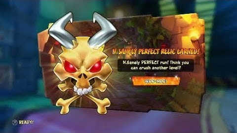 Crash 4: Cortex Castle N. Sanely Perfect Relic