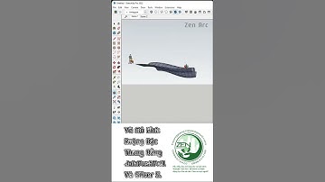 Sketchup Vẽ Ruộng Bậc Thang. #sketchup  #shorts