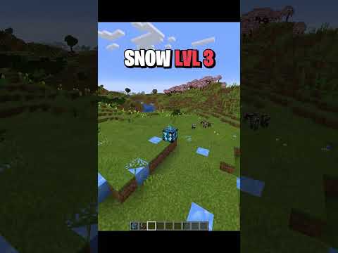 Minecraft Snow TNT But It Gets Crazier (From LVL 1 to 4) #minecraft #shorts