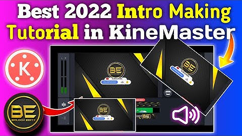 how to make intro for youtube video in kinemaster || kinemaster se youtube intro kaise banaye