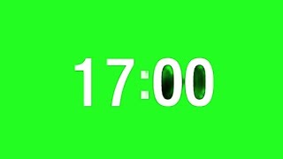 17 Minute Countdown Green Screen | 1020 Seconds Timer Chroma Key | Free Editing Asset | 4K UHD