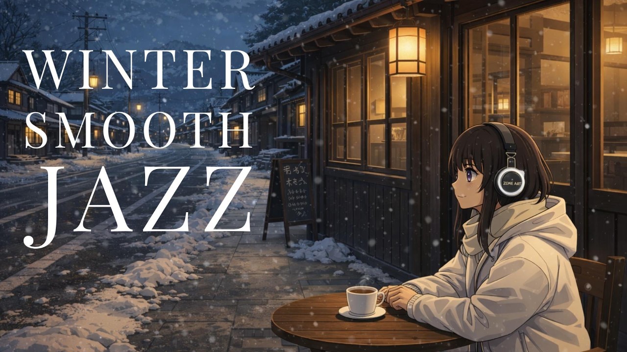 Relaxing Winter Café Jazz ❄️ Soft Smooth Sounds