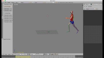 SceneKit Blender Collada 6 Walking Set Up