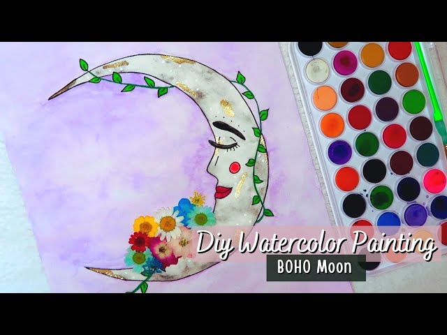 Boho Moon Paint Kit + Video Tutorial 