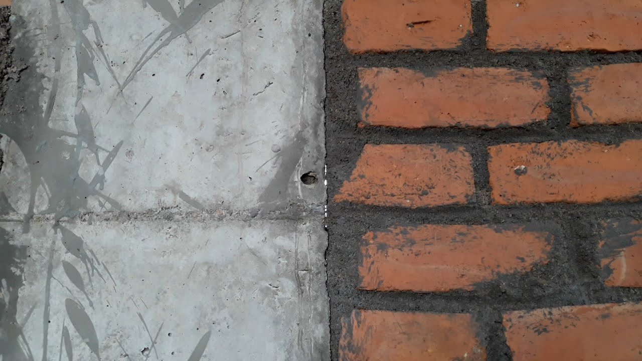 पिलर और ब्रिक की दिवार को कैसा जूद्ना चहिये how to join column and