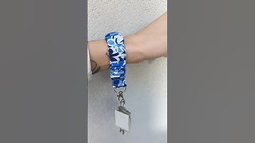 New 💙💙💙 Wristlet Scrunchie Keychain #keychain #keyfob #shortvideo #youtubeshorts #fyp