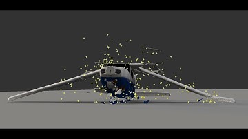 3ds max Plane Crash