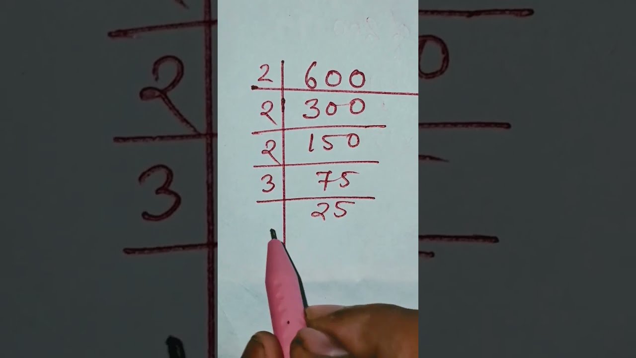 Prime Factors Of 600