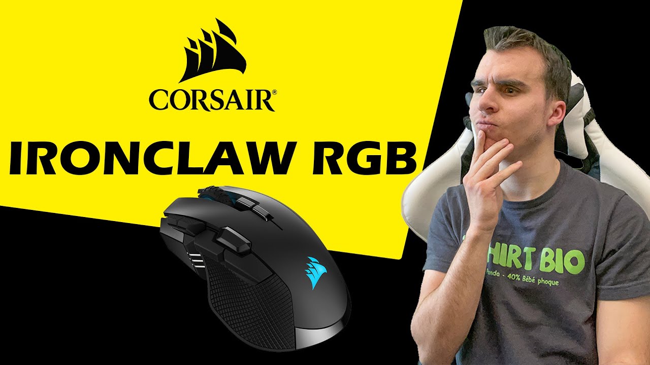 Corsair Ironclaw RGB Wireless - Achat Souris Gamer Sans-fil