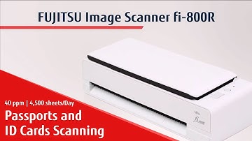 FUJITSU fi-800R Passports and ID Cards Scanning | ROOKIE NINJA
