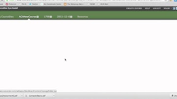 ACA CourseSites: How to Create a Folder
