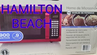 UNBOXING HAMILTON BEACH 900 WATTS MICROWAVE FROM WALMART REVIEW