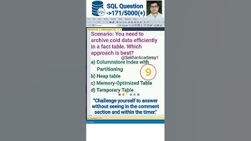 SQL Question 171 || #shorts #ytshorts #youtubeshorts #sql #interview #reels #mysql @SekharAcademy1