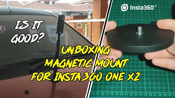 Unboxing Car Magnetic Mount for Insta360 ONE X2 | Short Test Drive | Accessories | Tripod (2021)