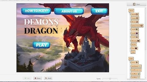GAME DEMONS DRAGON GREENFOOT  UAS DASAR PEMROGRAMAN