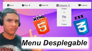 Como crear un menu desplegable con css y html