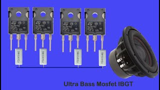 How to make Ultra Bass Powerful Amplifier Mosfet 12NK90 IGBT, New Circuit at home, DIY Amplifier