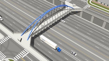 I-70 East EIS - Josephine St Pedestrian Bridge Animation [HD]
