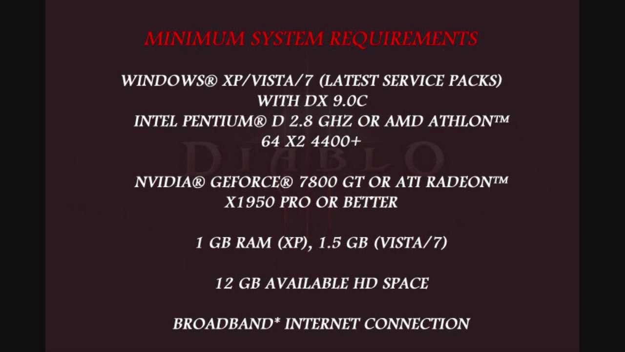 Diablo 3 System Requirements  Run Diablo 3 On Maximum Settings  YouTube