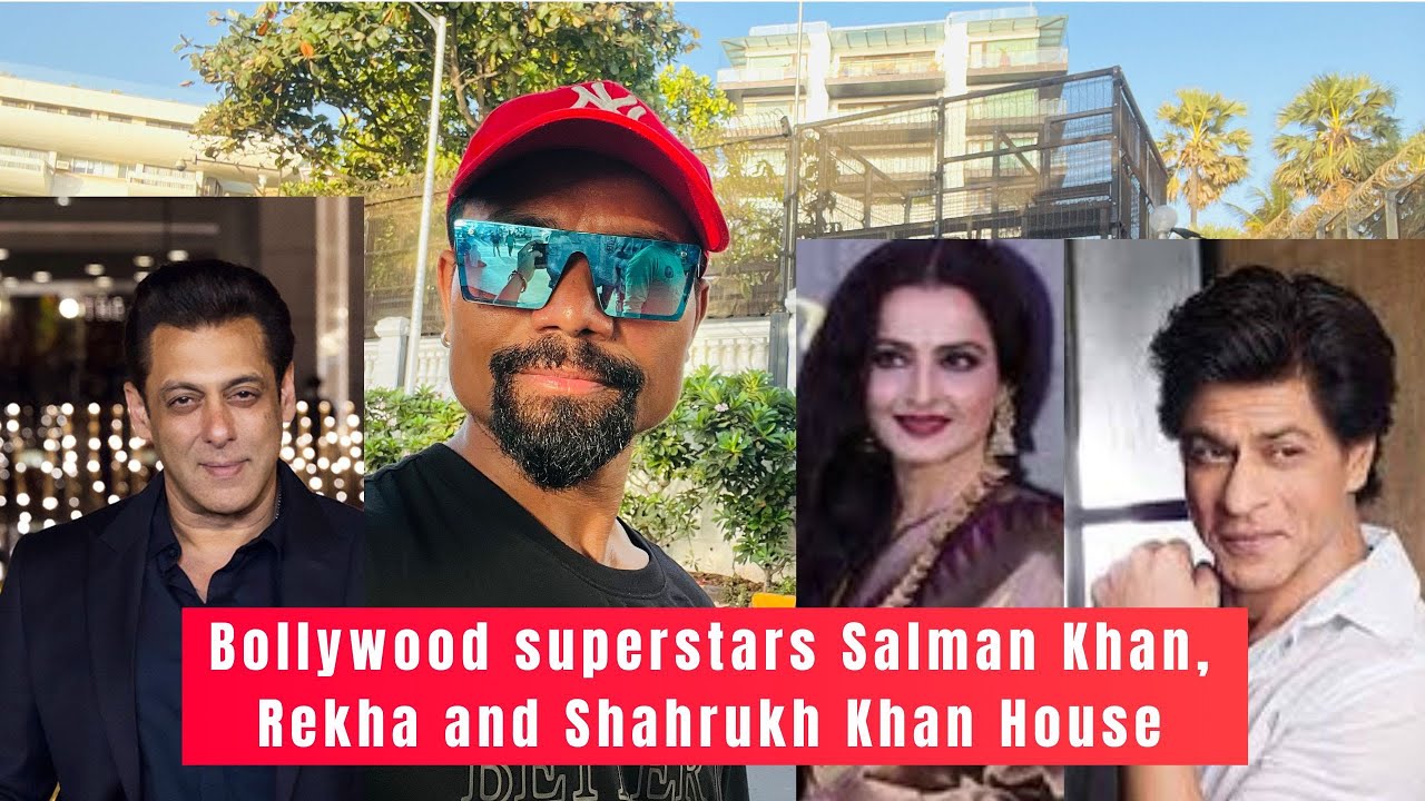 Bollywood superstars Salman Khan Rekha and Shahrukh Khans House at Bandstand Bandra Mumbai