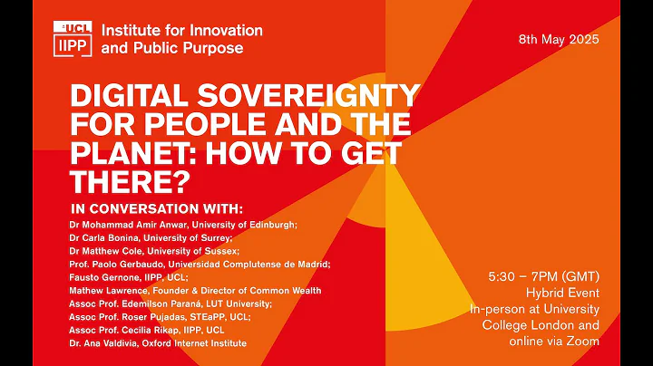 Digital Sovereignty for people and the planet: how to get there?