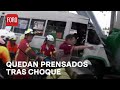 Choque de microbús en avenida Tláhuac, hay varios lesionados - Las Noticias