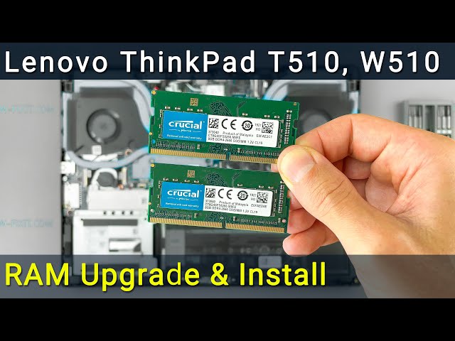 tang passe her How to upgrade RAM memory in Lenovo ThinkPad T510 laptop - YouTube