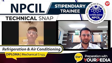 Refrigeration & Air Conditioning Technical Snap for NPCIL, ST |  Diploma | Mechanical Engg.