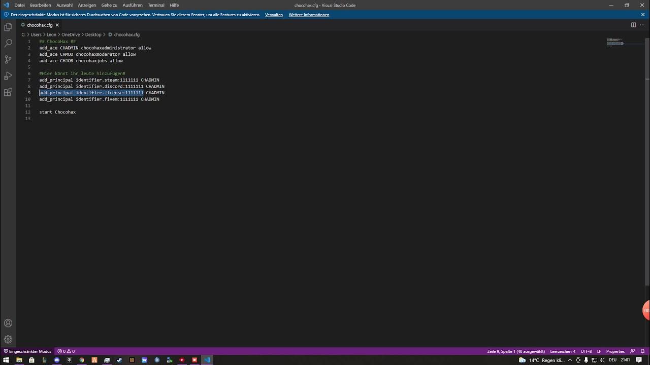 Chocohax leute Whitelisten - YouTube