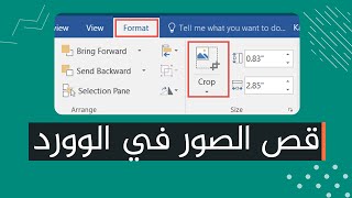 قص الصور في الوورد | Crop images in word