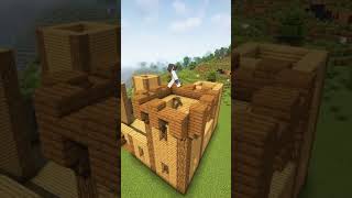 Wooden Castle Minecraft||minecraft||#shorts #minecraft