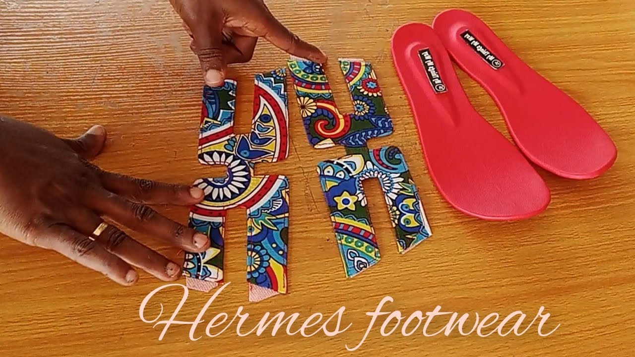DIY Hermes footwear // making Hermes slide // How to make shoe beginners friendly
