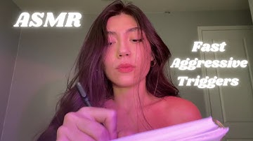 ASMR Fast & Aggressive Random Trigger Assortment/ Rambles 💜