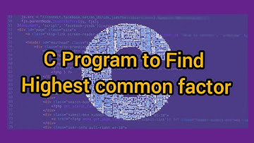 C Program to Find HCF of a given Number using Recursion